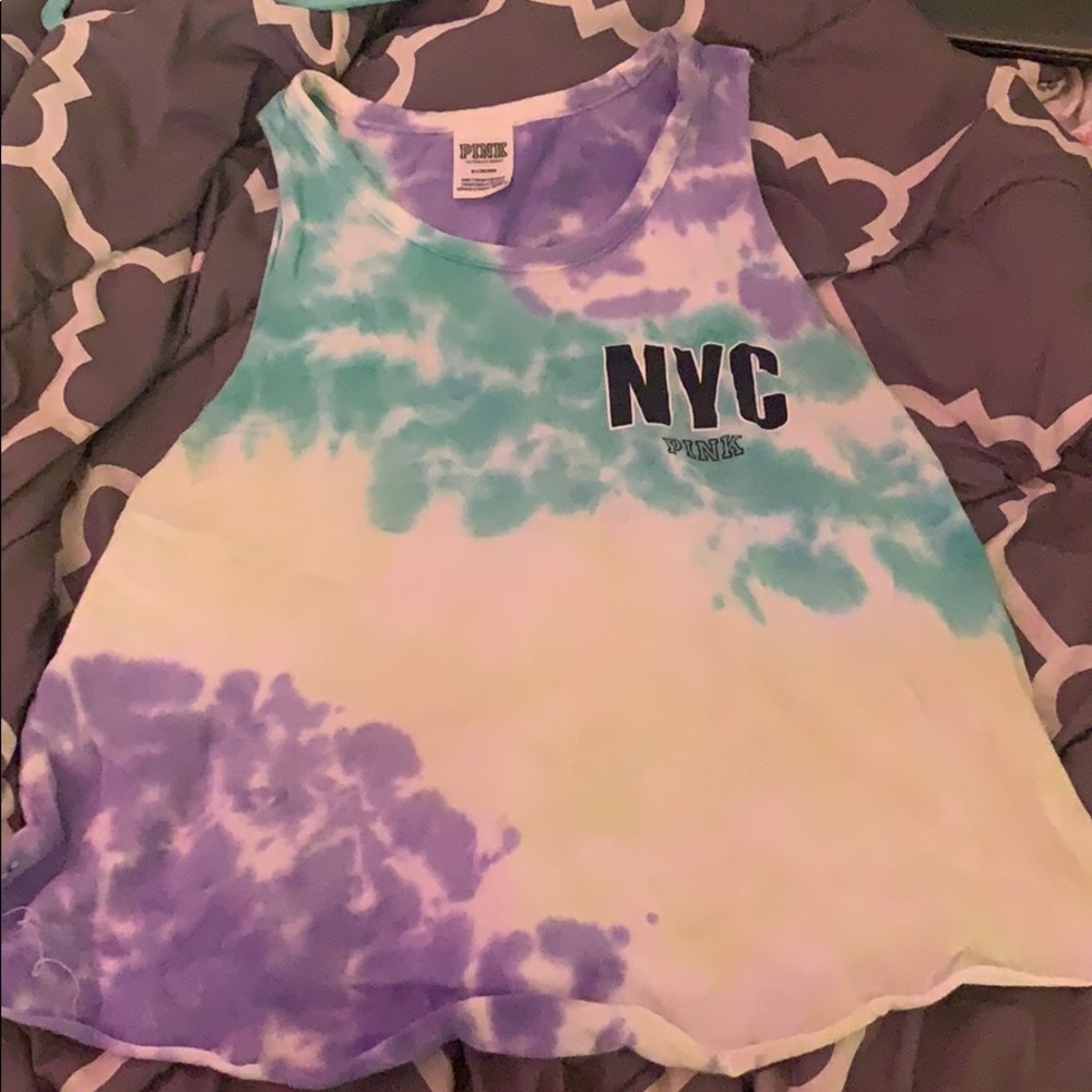 Victoria’s Secret pink tie dye tank
